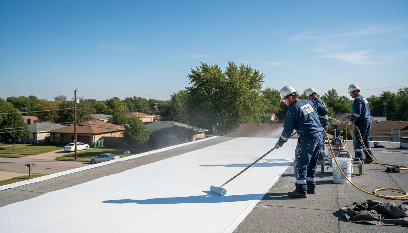 Commercial roof coating in Quasqueton, IA near me